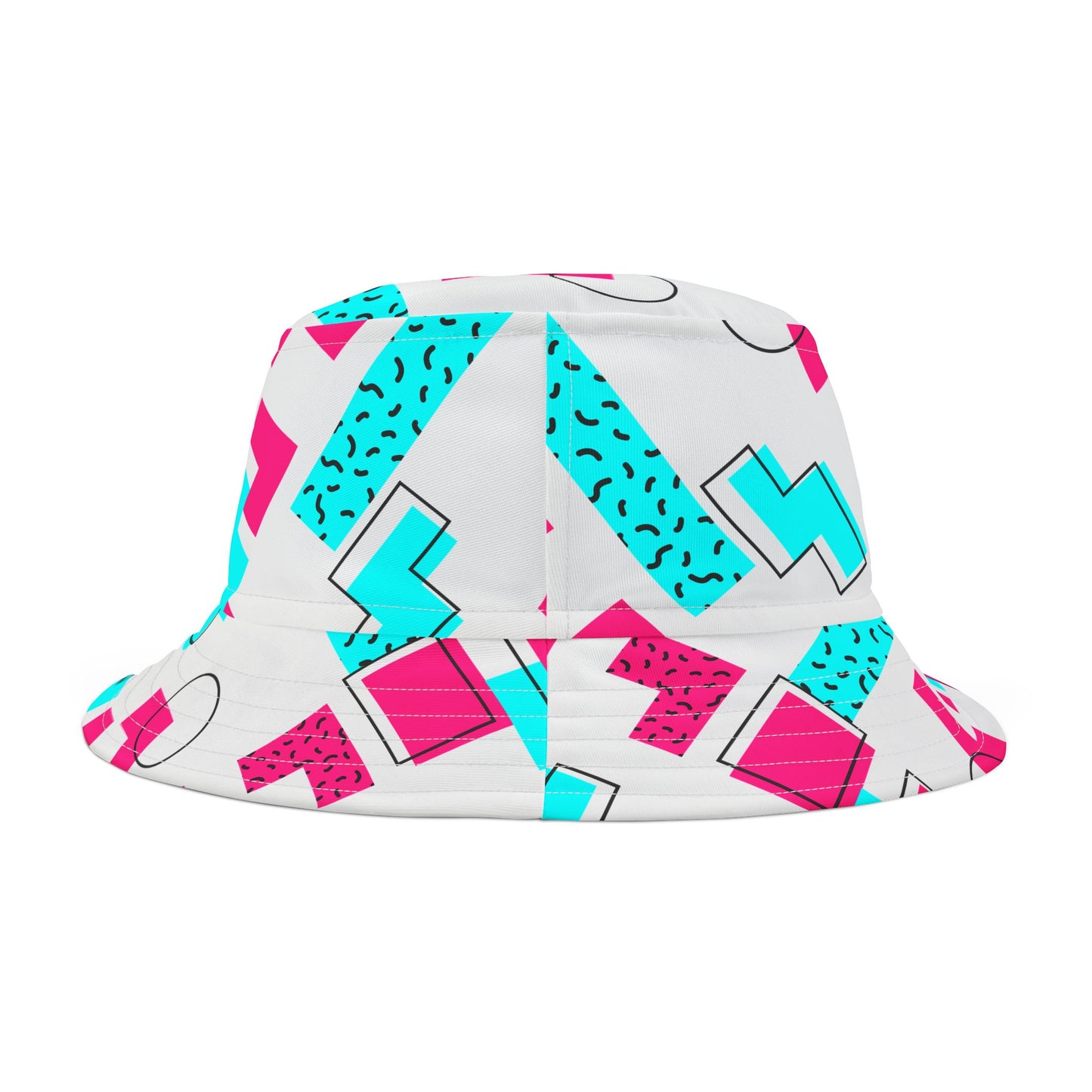 Digital Pink & Blue Bucket Hat