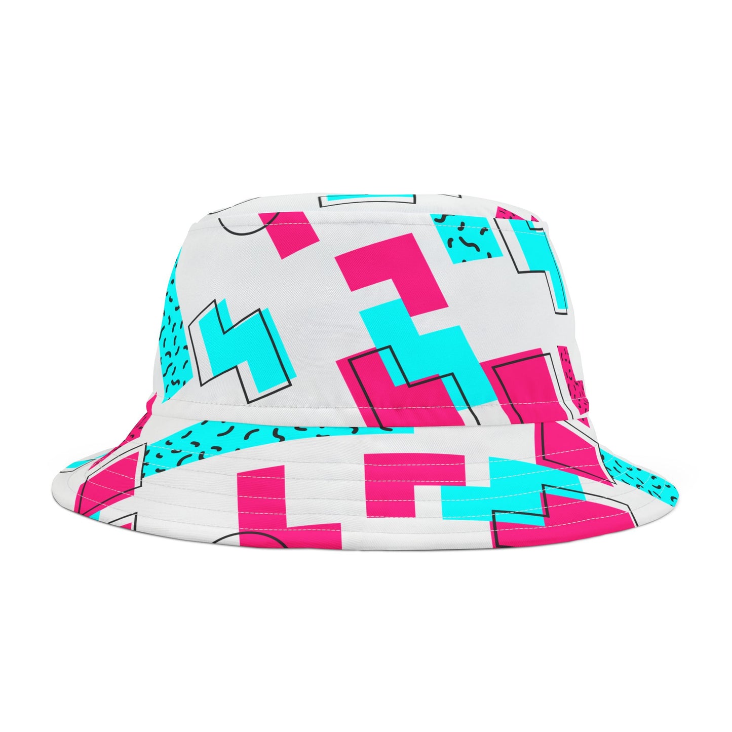 Digital Pink & Blue Bucket Hat