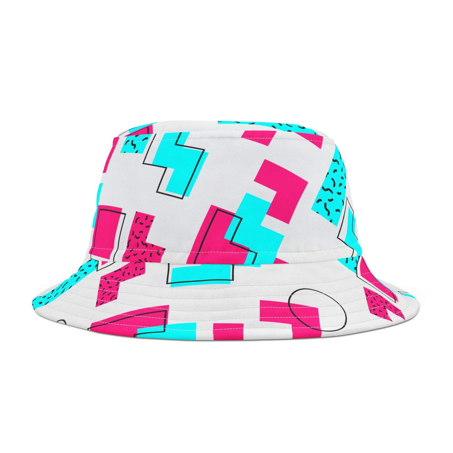 Digital Pink & Blue Bucket Hat