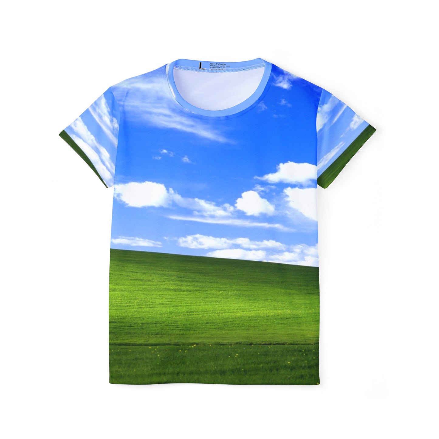 Retro Windows Landscape Grass Clouds All-Over-Print