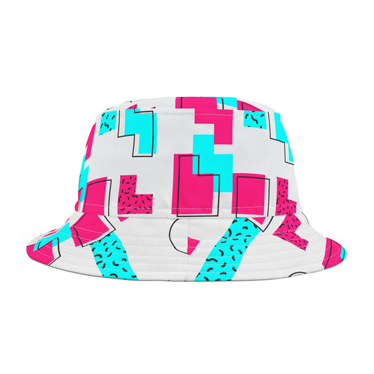 Digital Pink & Blue Bucket Hat