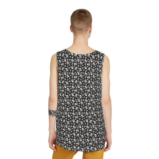 Emo Skull and Bone Tank Top