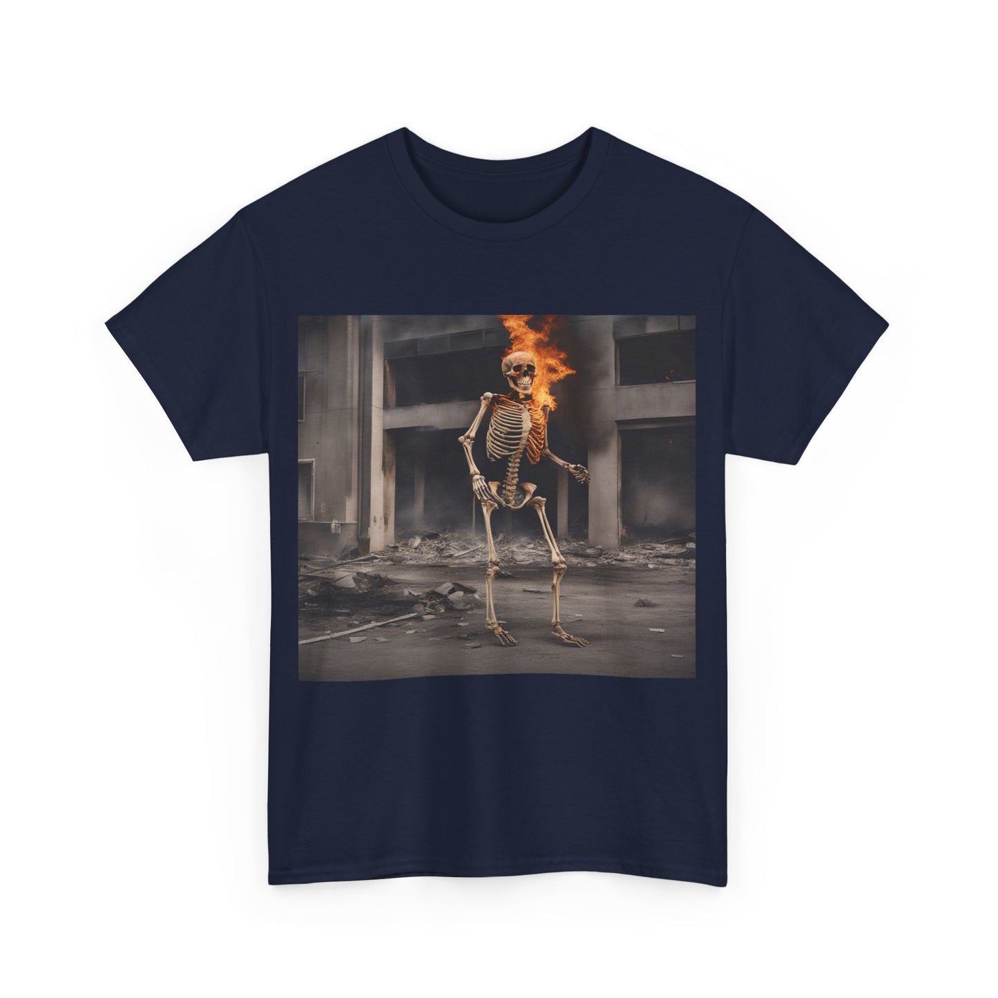 Burning Skeleton Unisex Tee