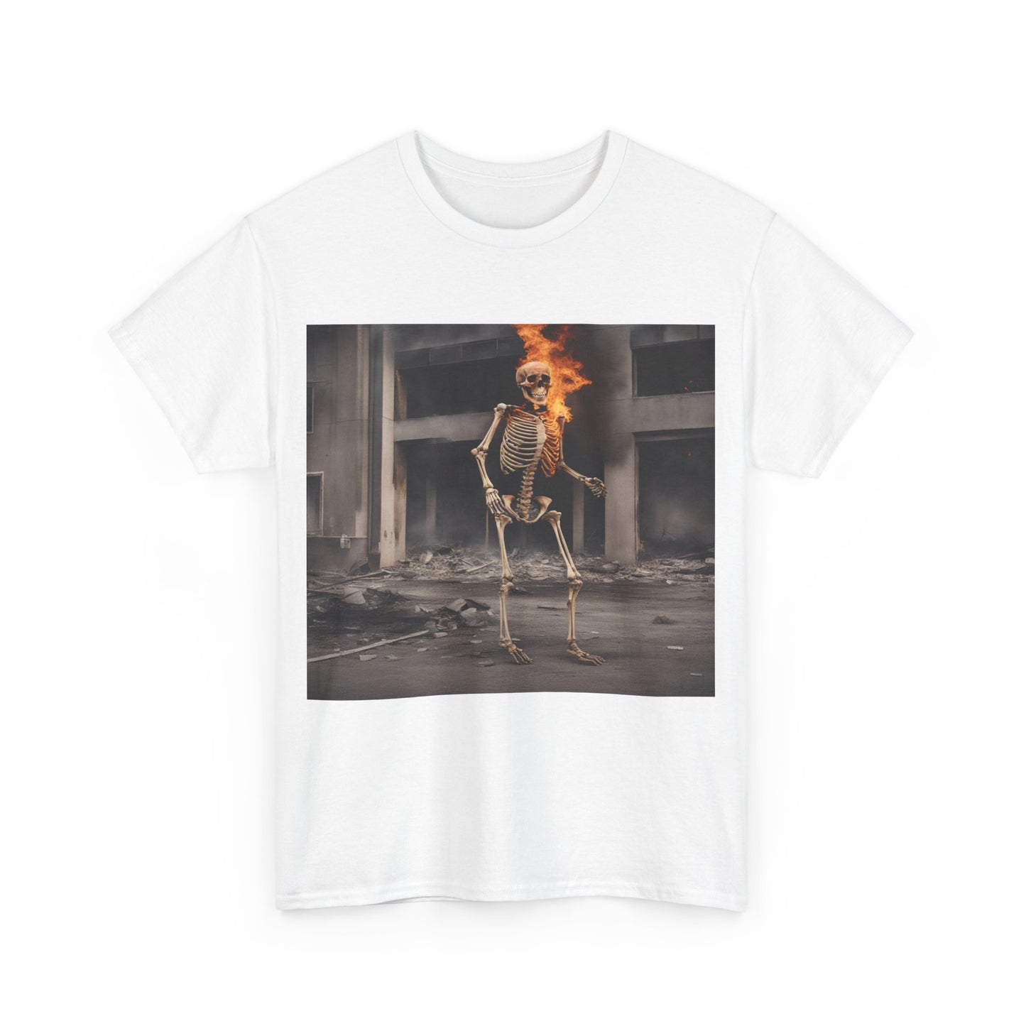 Burning Skeleton Unisex Tee