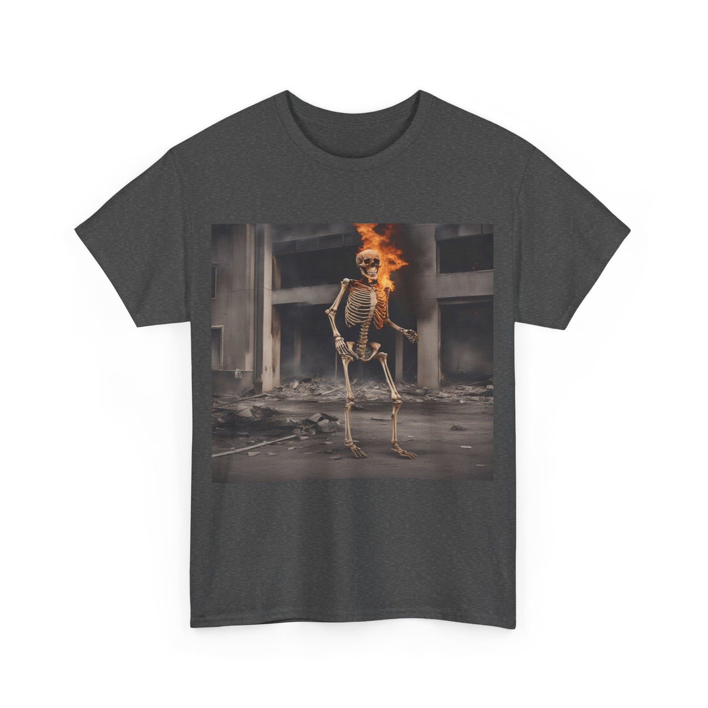 Burning Skeleton Unisex Tee