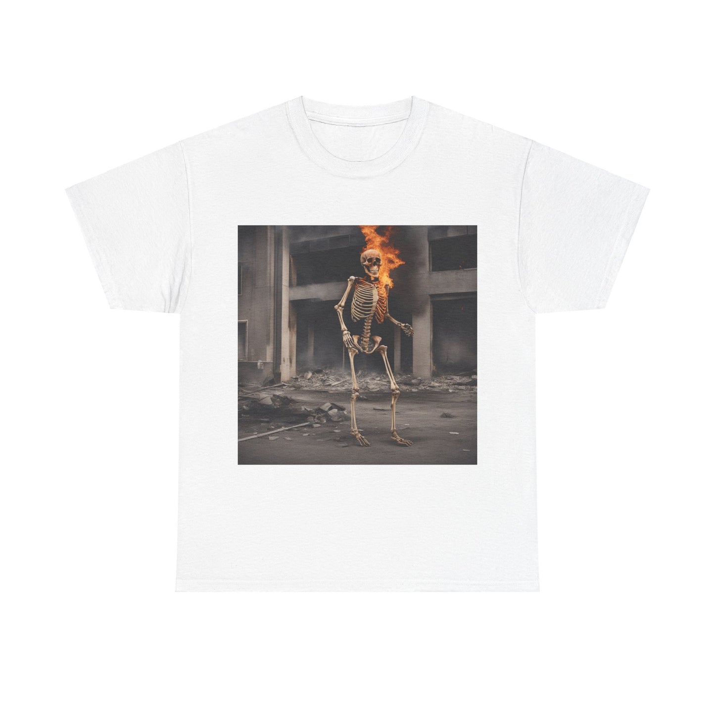 Burning Skeleton Unisex Tee