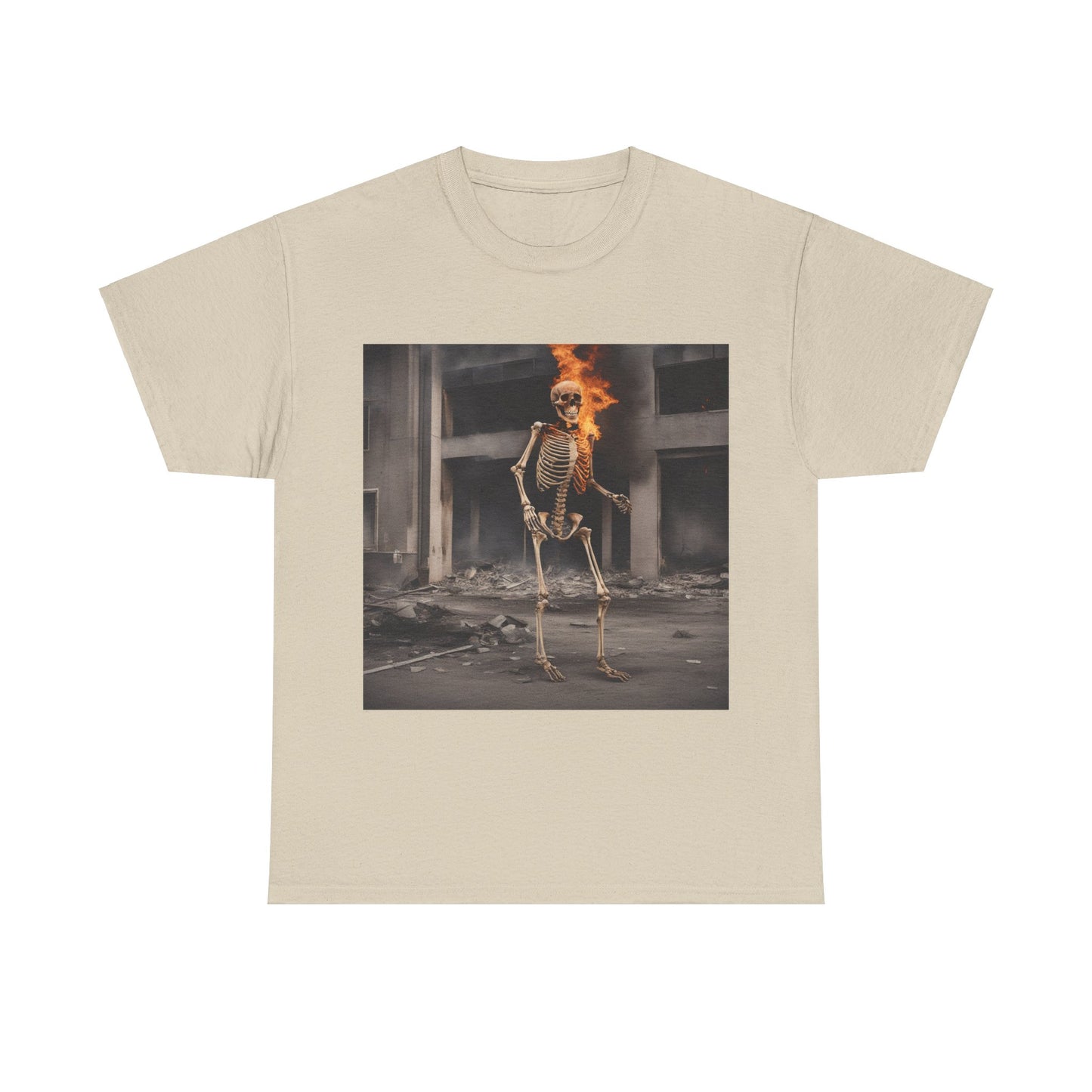 Burning Skeleton Unisex Tee