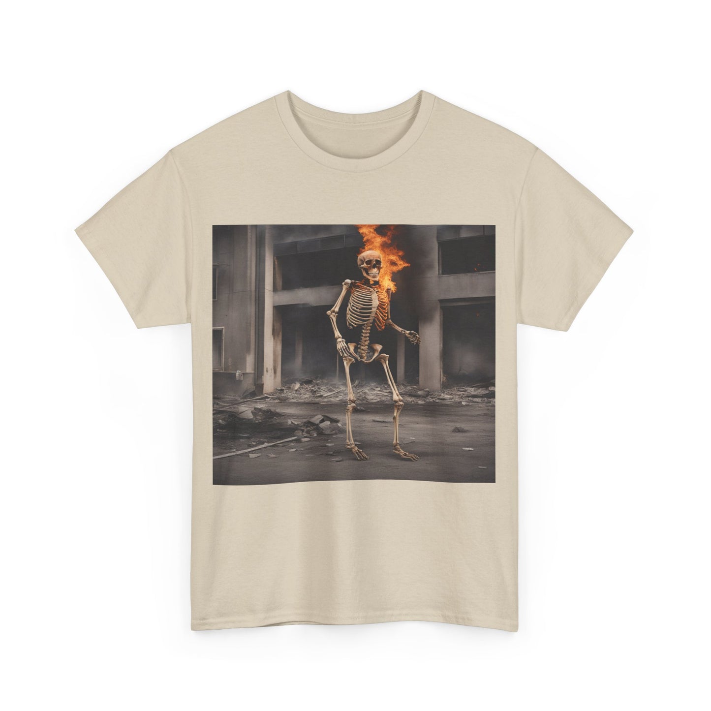 Burning Skeleton Unisex Tee