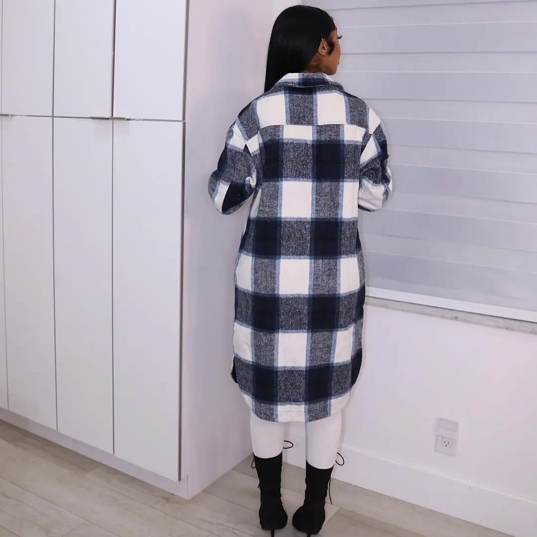 Women's Checkered Coat