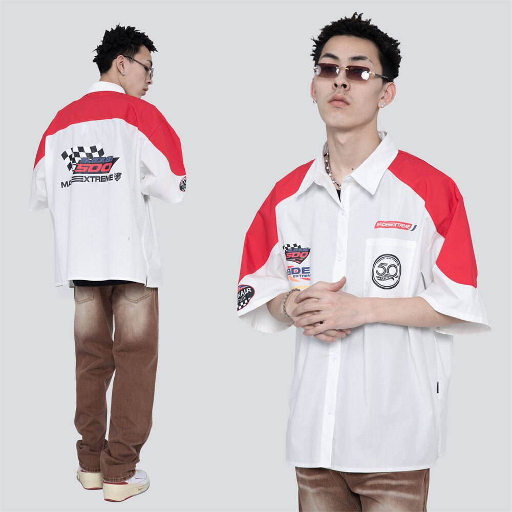 Sports PRO Patchwork Oversized Shirts