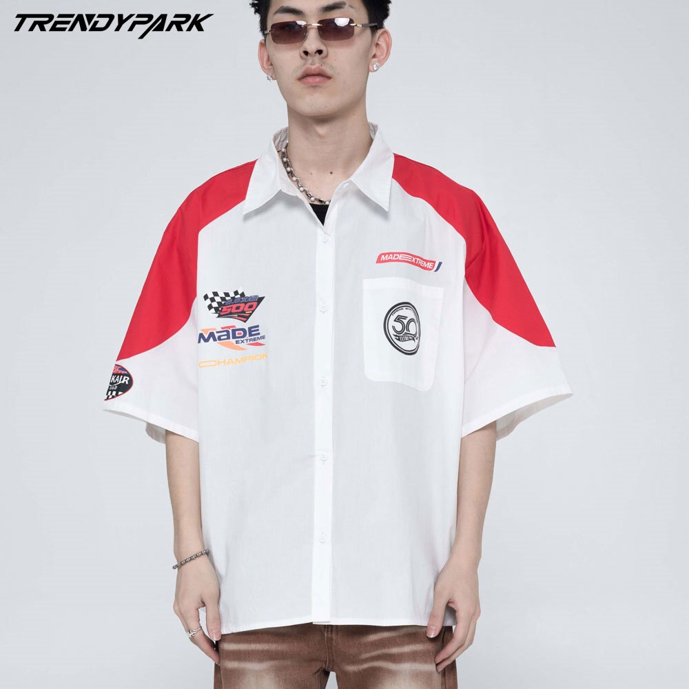 Sports PRO Patchwork Oversized Shirts